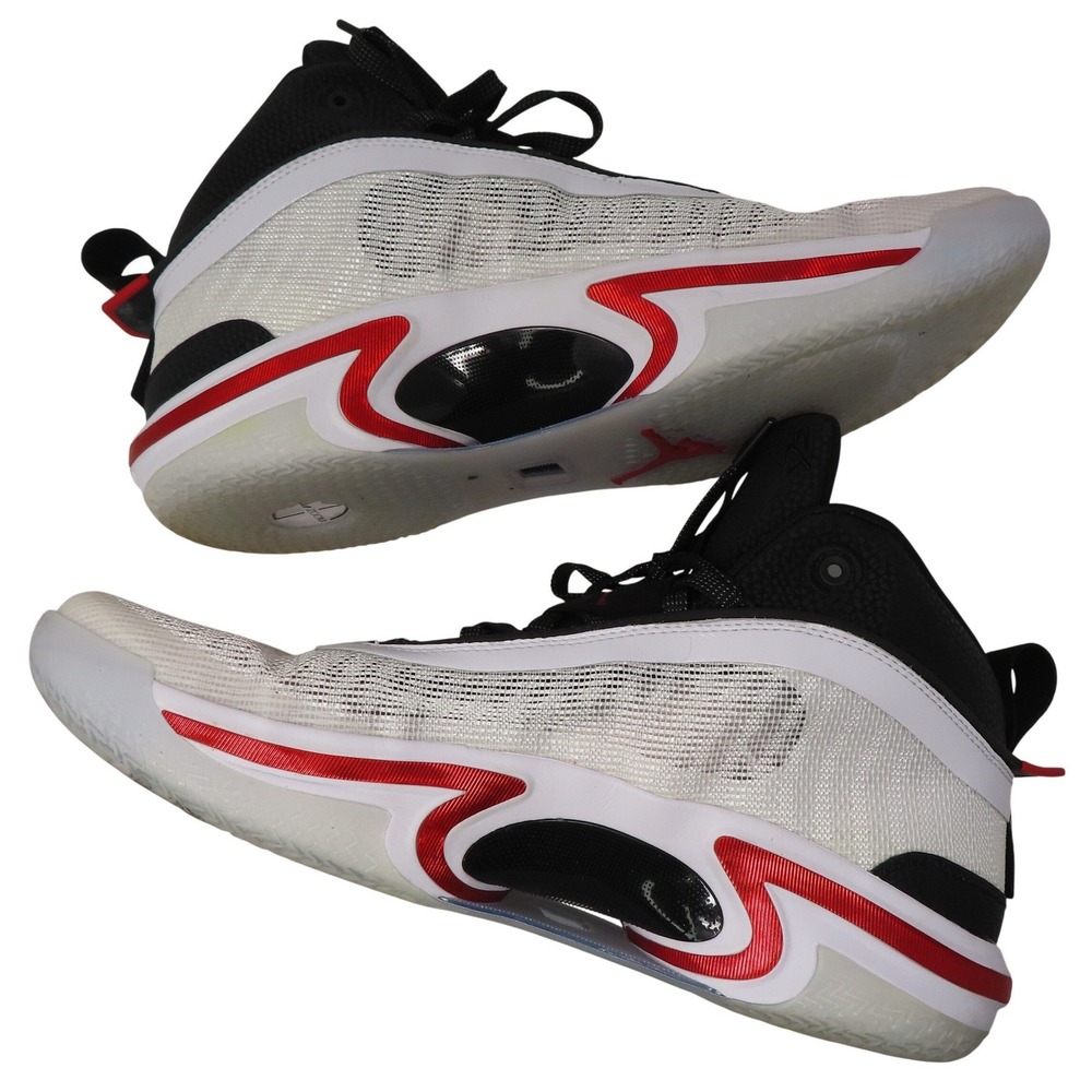 Nike Air Jordan 36 Psychic Energy Black White Red Mens Size 16 CZ2650-100 - Picture 6 of 16